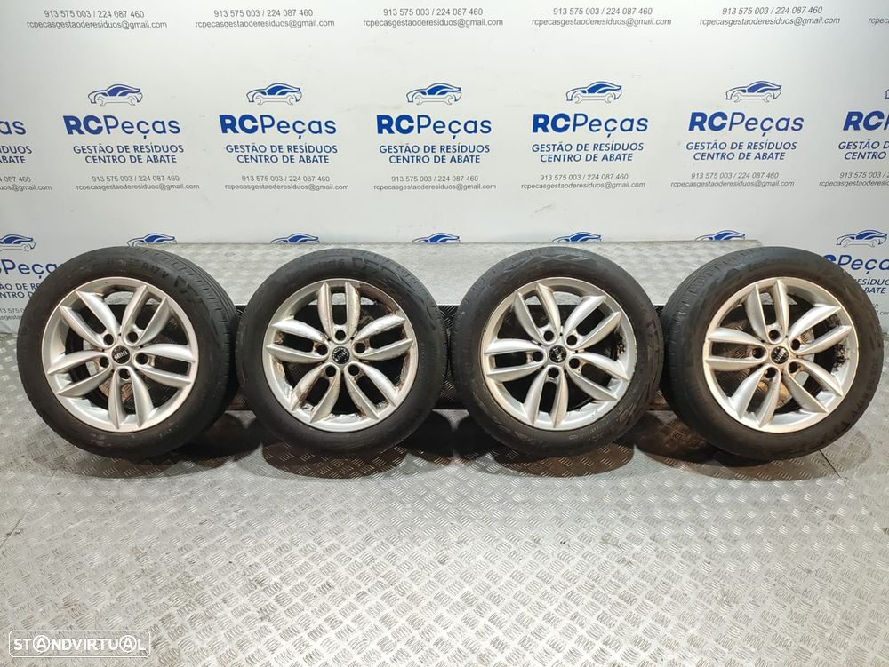Conjunto Jantes 17 5 Star Double Spoke R124 Mini Cooper R60 R61 7J ET50 5x120 - 8