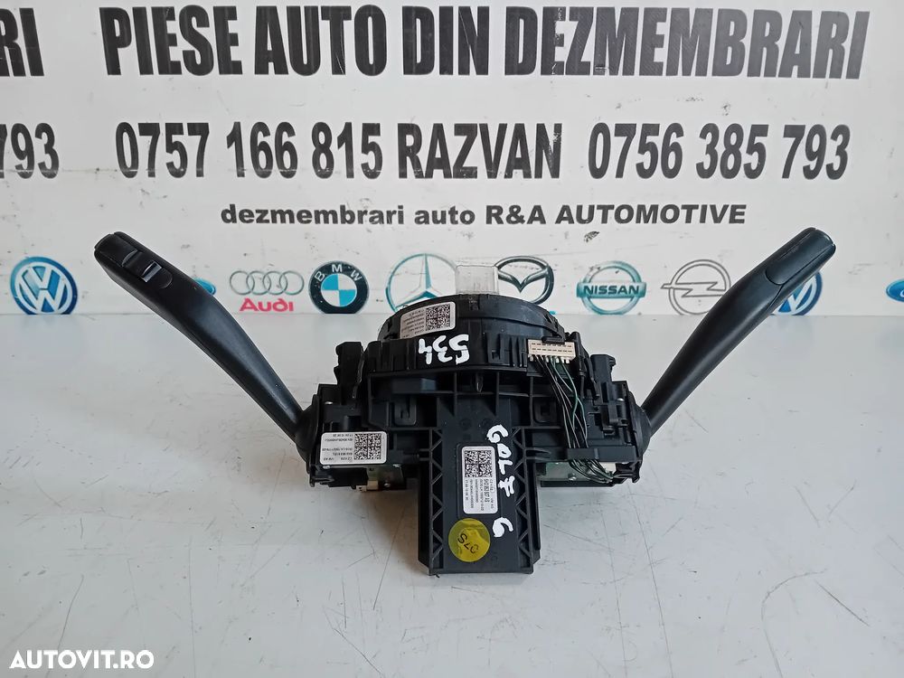 Banda Spira Spirala Volan Maneta Semnalizare Stergatoare Vw Golf 6 VI Cod 5K0953549C An 2008-2013 - 6