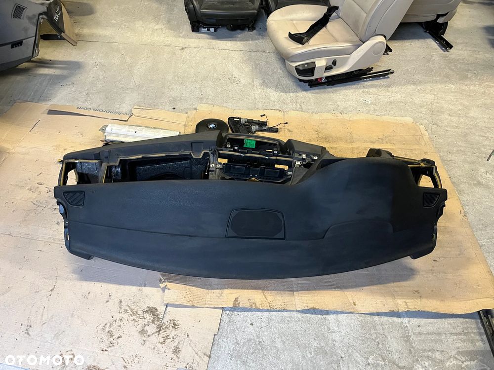 BMW X5 E70 DESKA ROZDZIELCZA KOKPIT KONSOLA AIRBAG NAPINACZE ORYGINAŁ KOMPLET - 2