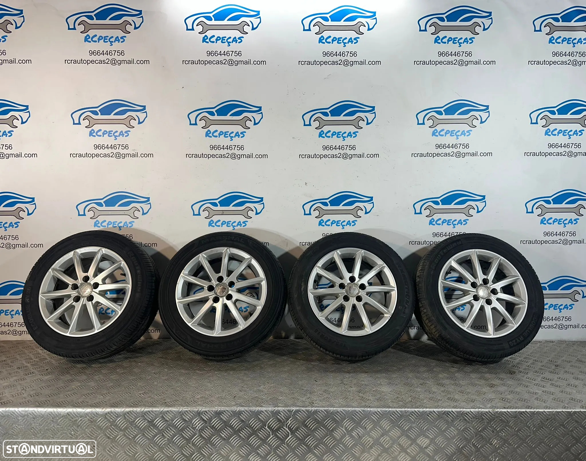 .Conjunto De Jantes 15 Originais Seat 5x100 6J ET38 6J0601025K - 2