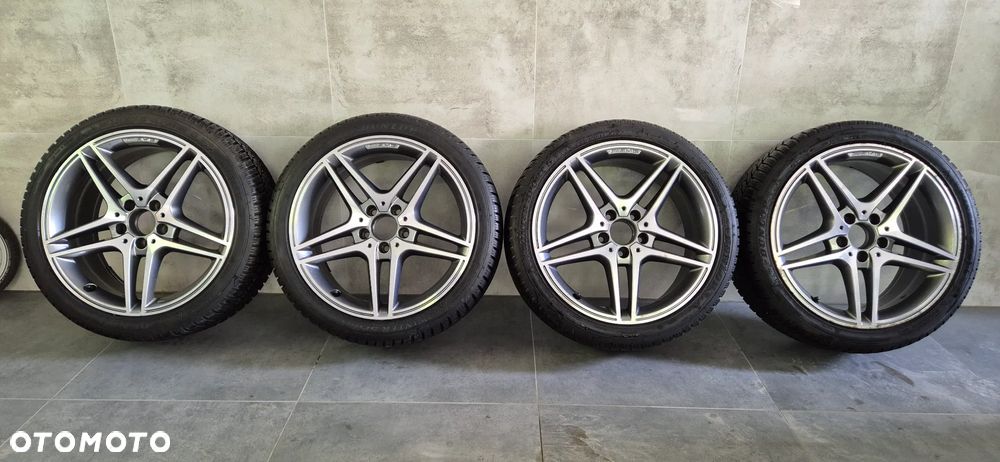 Felgi Koła Mercedes-Benz AMG RONAL 8x18 ET45 A2044019402 opony DUNLOP WinterSport 5 235/40/18 - 1