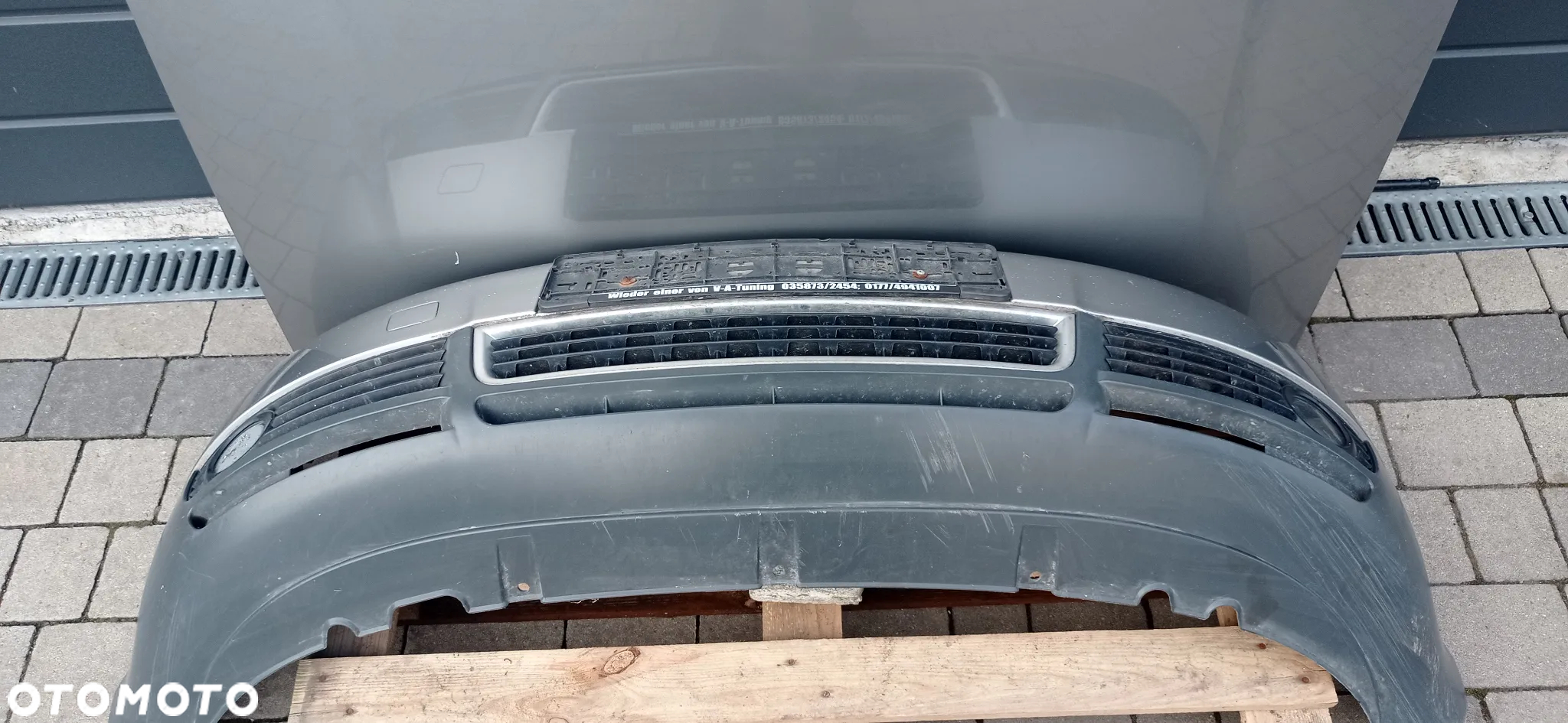 Audi A4 B6 maska plus zderzak przedni przód LY7Q - 14