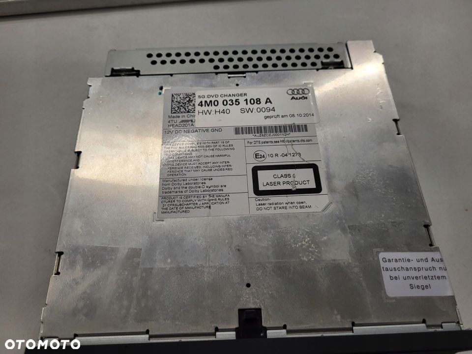 ZMIENIARKA DVD AUDI Q7 4M0035108A - 2