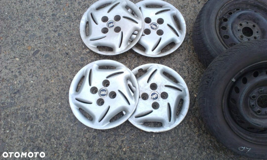 13” - Felgi 4x98  r13 cali - FIAT Panda Seicento SC CC Cinquecento Uno - Stalowe - Lancia Ypsylon - Alfa Romeo 33 - stan BDB - ORYGIAŁ !! + koło zapasowe rezerwowe zapasówka - 8
