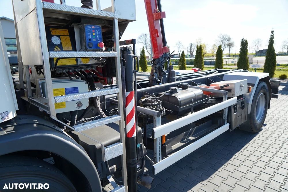 Scania P 250 / 4X2 / CILINDRU BASCULABIL / + HDS HMF 635 K2 / EXTENSIE MAXIMĂ 7 M / RADIOCOMANDĂ / ROTARE / EURO 6 - 14