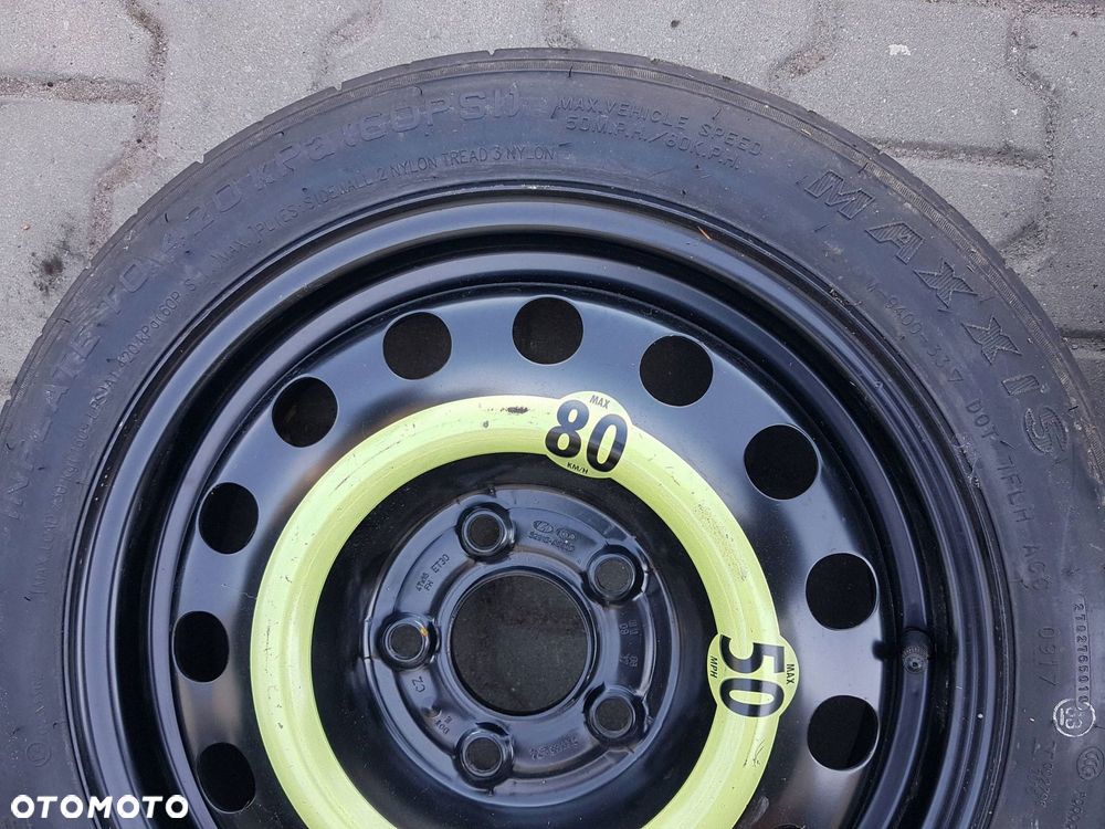 KIA CEED I II 06-15r I30 II KOŁO DOJAZDOWE 16 5X114.3 LEWAREK - 5