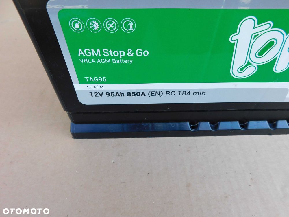 Akumulator samochodowy firmy TOPLA 12V 95AH 850A SPRAWDZONY - 3