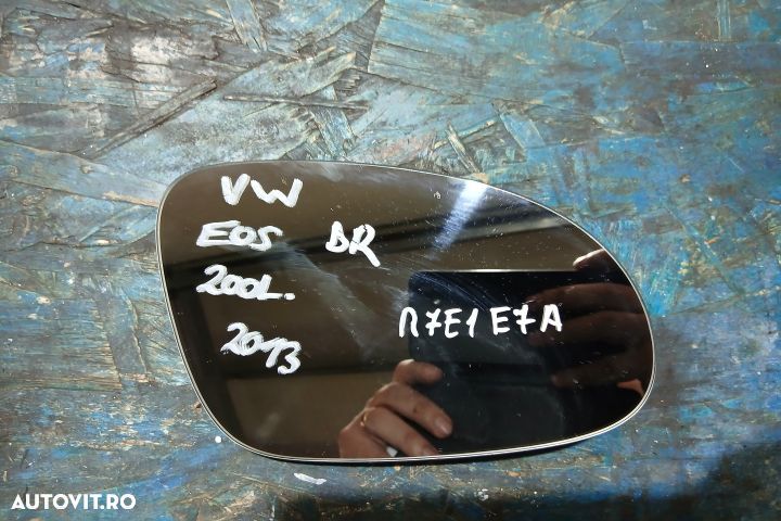 Sticla oglinda dreapta Volkswagen VW Eos 1 [2006 - 2010] Cabriolet 2. - 1