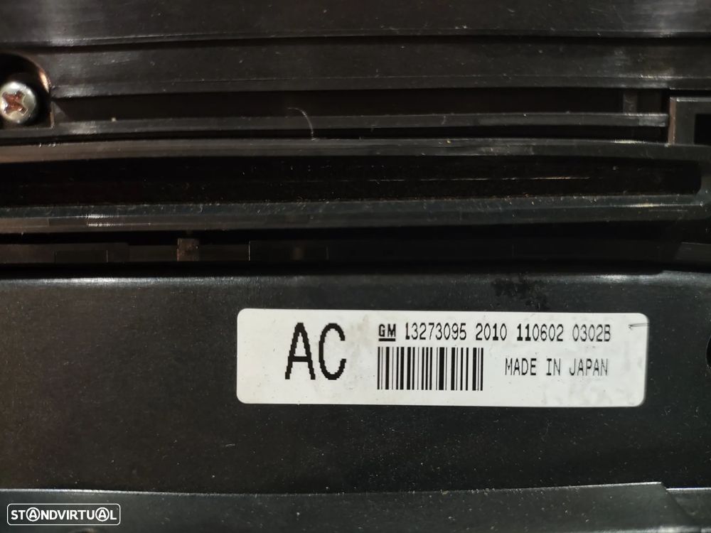 DISPLAY SOFAGEM CHAUFFAGE AR CONDICIONADO AC CLIMATRONIC PAINEL CONTROLO RADIO AUTORADIO OPEL INSIGNIA A G09 GM13321292 GM13273095 - 9