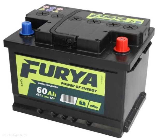 Akumulator Furya 12v 60ah 450a P+ Radom WYSYŁKA free - 1