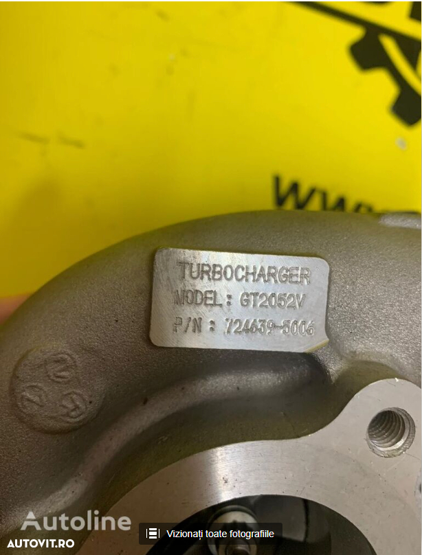 Turbocompresor motor GARRETT (724639-5006) pentru autoturism NISSAN GT2052V nou - 2
