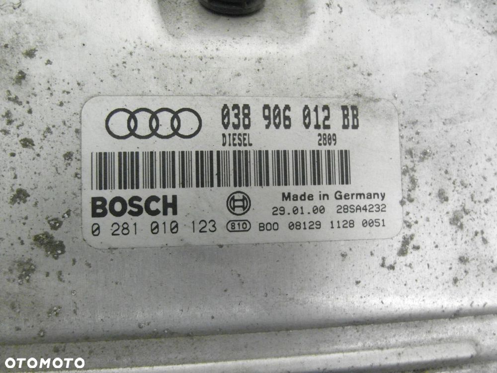 STEROWNIK AUDI A3 (8L1) 1.9 TDI 038906012BB 0281010123 - 4