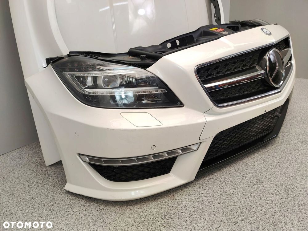 MERCEDES W218 CLS 63 AMG ZDERZAK MASKA CHŁODNICE PAS - 3