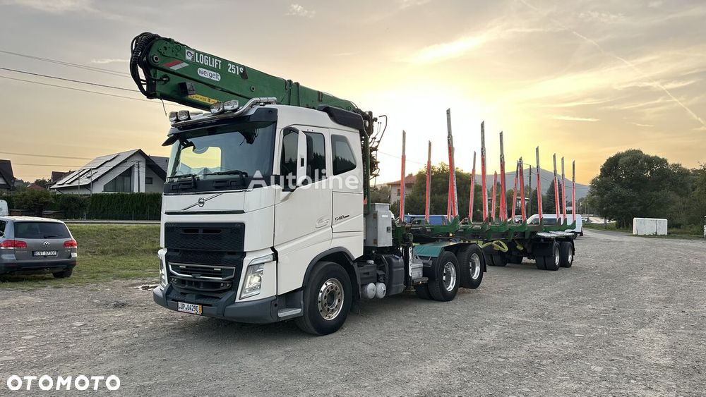 Volvo FH540 6x4 + NACZEPA DO DREWNA - 11