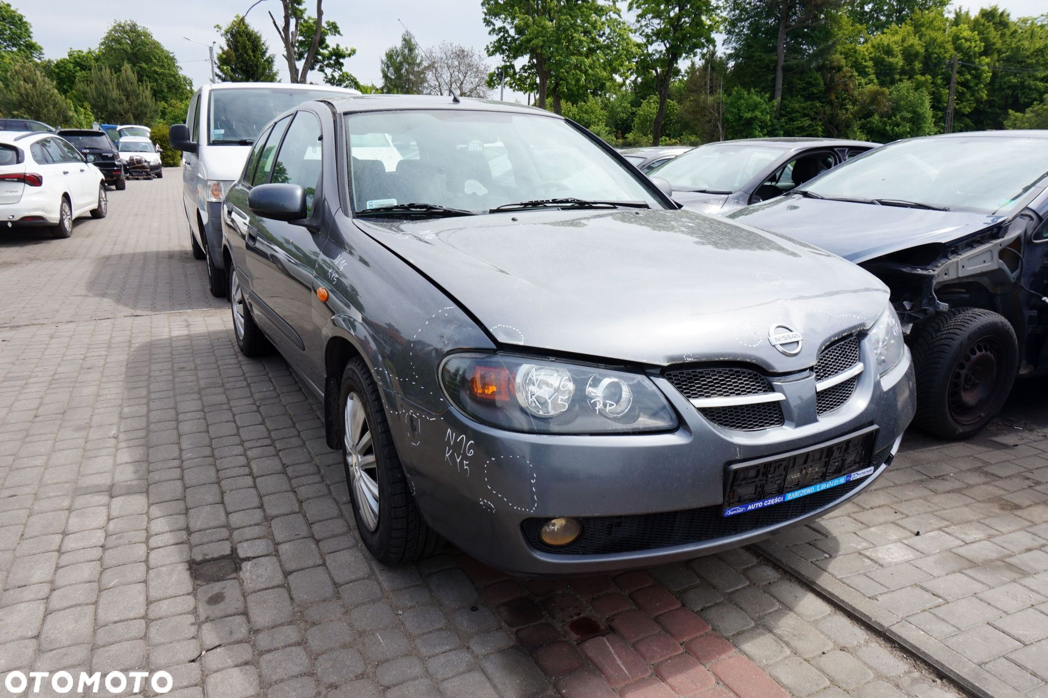 NISSAN ALMERA II N16 LIFT 5D HB 2005 KY5 1.5 16V QG15DE 98KM SZARY na części - 7