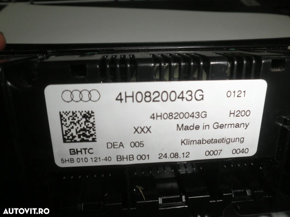 Panou clima Audi A8 2012 4H0820043G - 3
