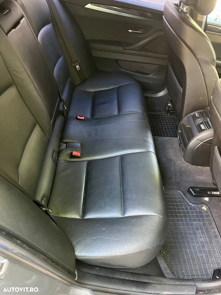 Interior complet piele negru Bmw Seria 5 F11 break non facelift 2011 semi electric incalzire Europa - 18