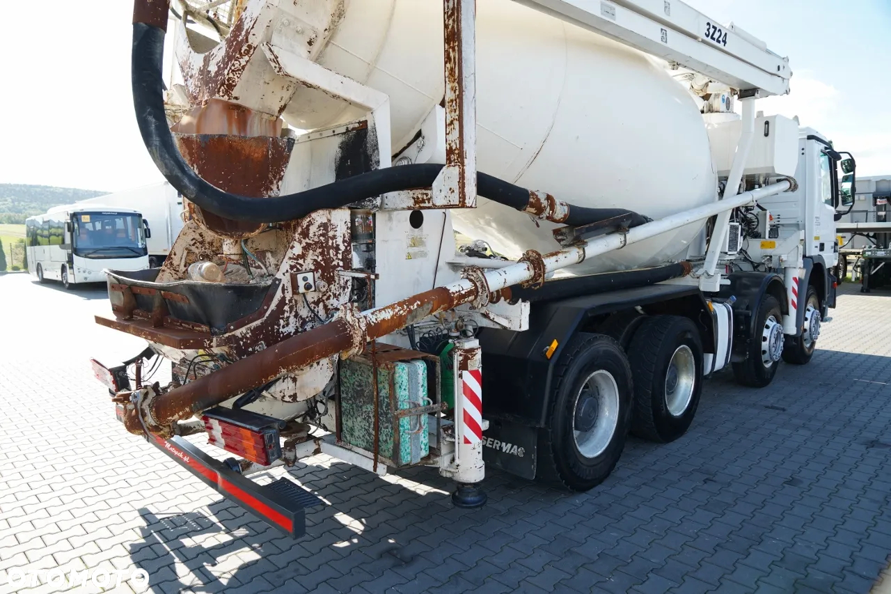 Mercedes-Benz ACTROS 3241 / POMPOGRUSZKA / 8X4 / BETONIARKA + POMPA SERMAC 3Z24 / EPS + SPRZĘGŁO / ALUFELGI - 15