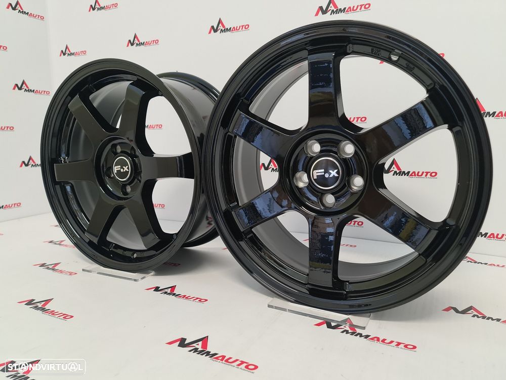 Jantes Fox PF1 Preto Brilho 17 (5x100) - 2