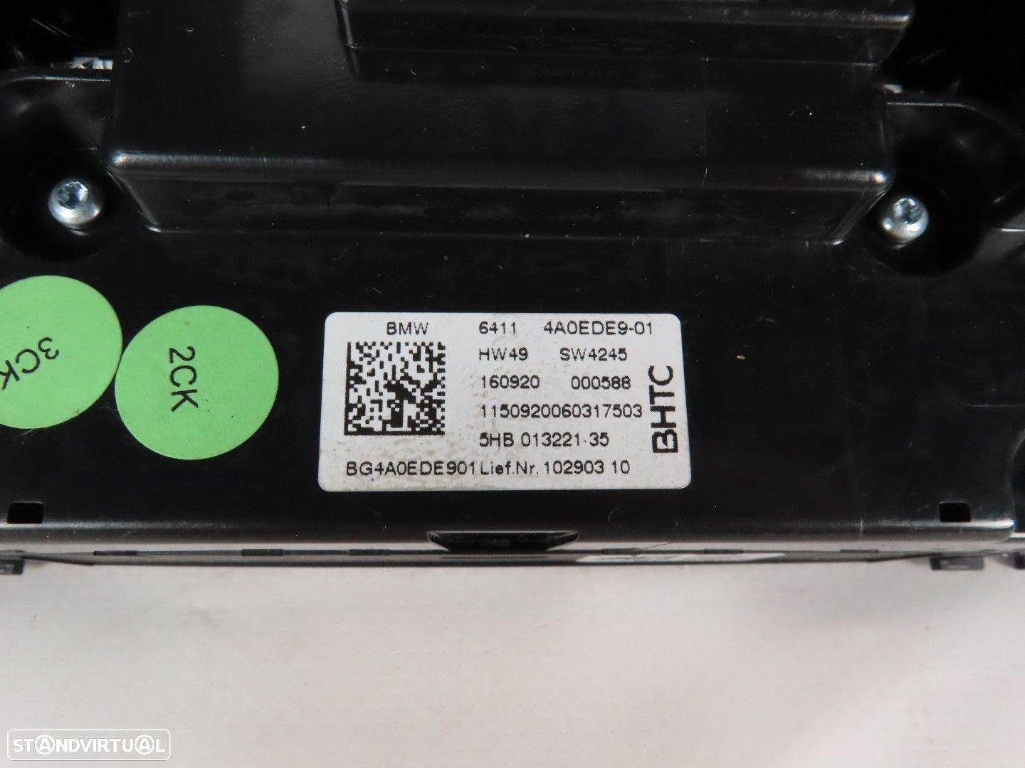 Painel AC / Ar Condicionado Frontal Seminovo/ Original BMW 1 (F40)/BMW 2 Gran Co... - 5