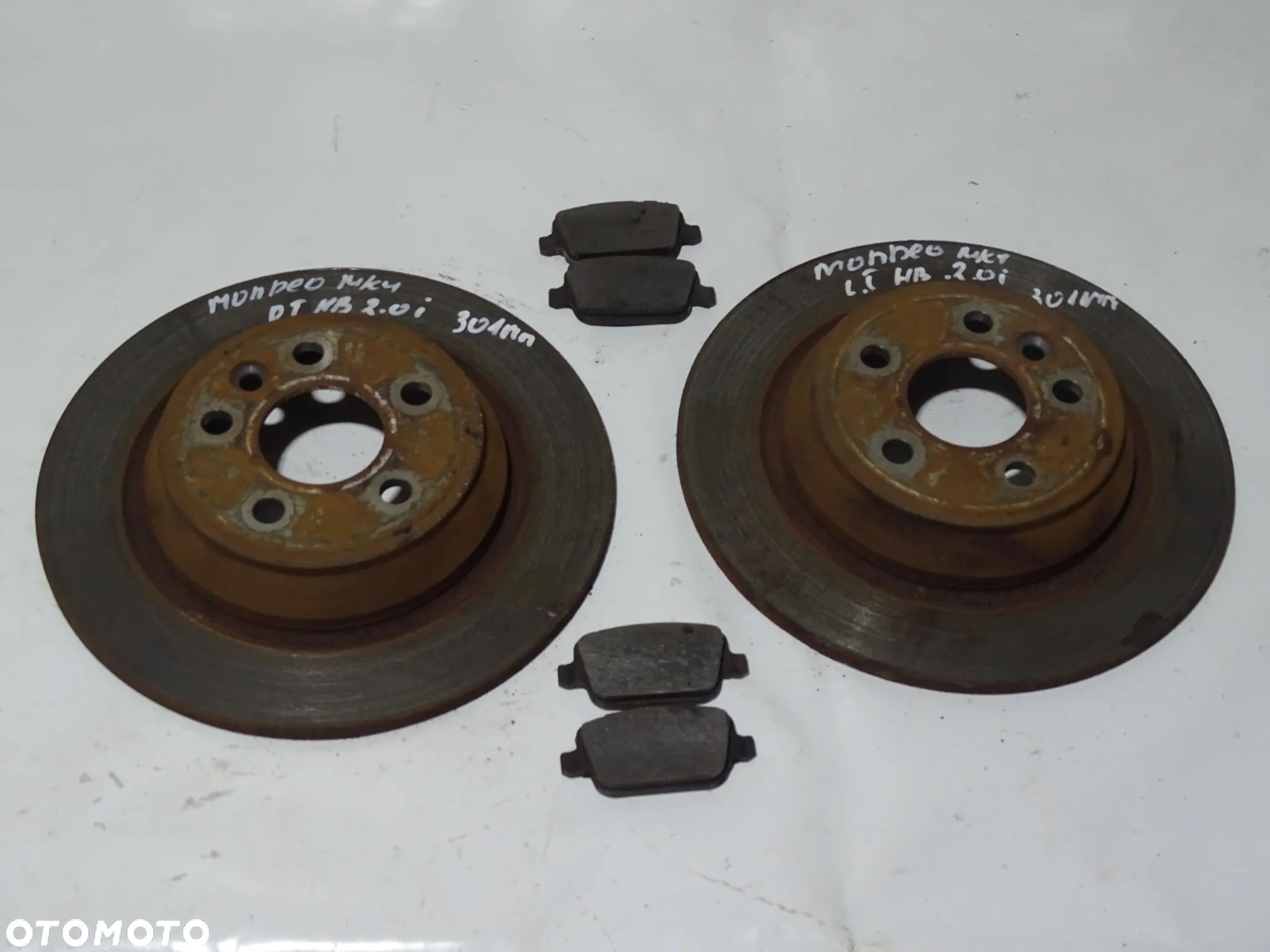 TARCZE HAMULCOWE TYŁ TYLNE 302mm + KLOCKI FORD MONDEO MK4 F-VAT - 1