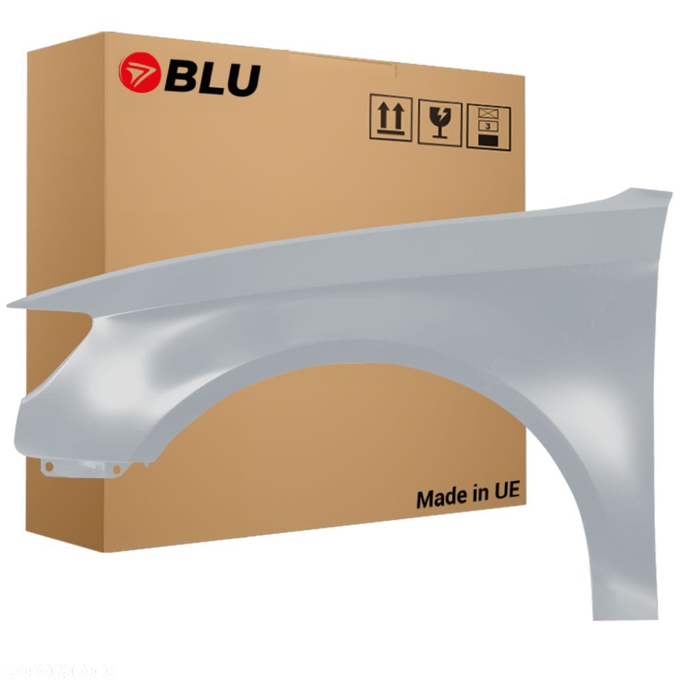 BLU Błotnik Audi A6 C7 LX7W Lewy Srebrny 2011-2018 przód EisSilber