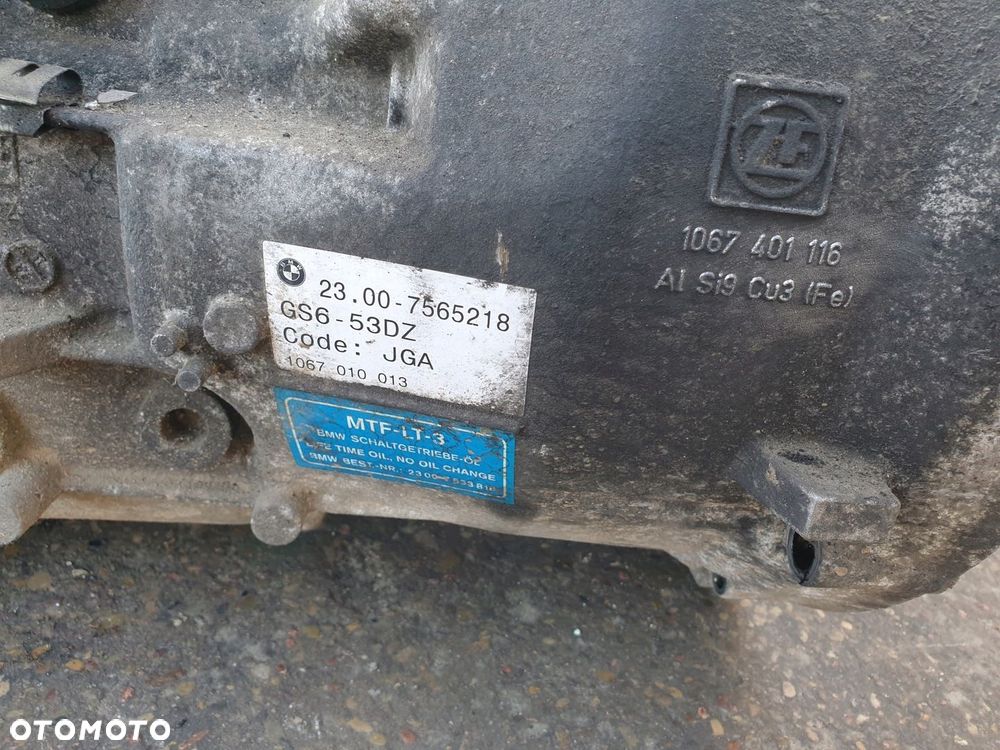 SKRZYNIA BIEGÓW MANUALNA ZF BMW E60 BMW E61 3.0 DIESEL 7565218 - 8