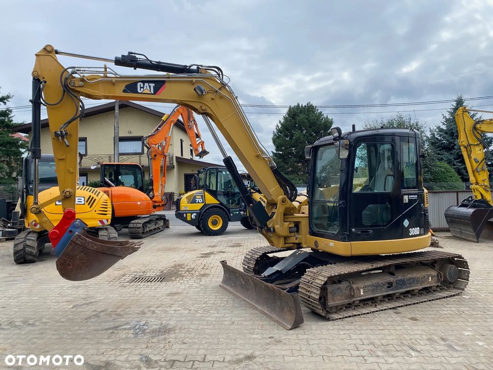 Caterpillar CAT 308D CR, 3700 MTH, 2 ŁYŻKI, KRÓTKI TYŁ, Z NIEMIEC, SUPER UTRZYMANA - 2