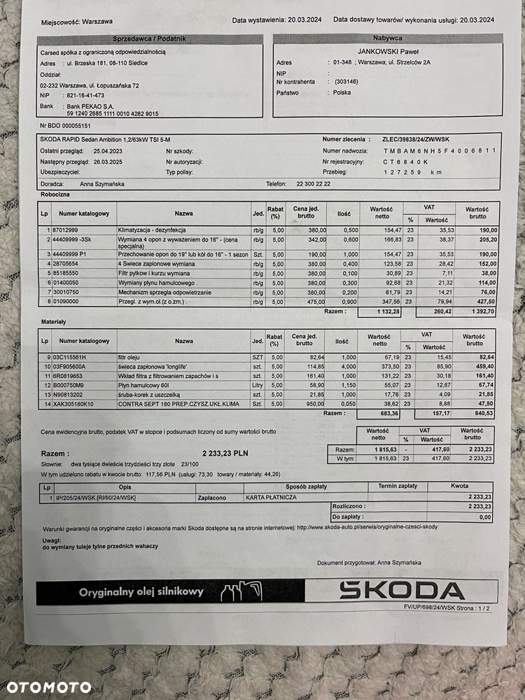 Skoda RAPID 1.2 TSI Active - 23