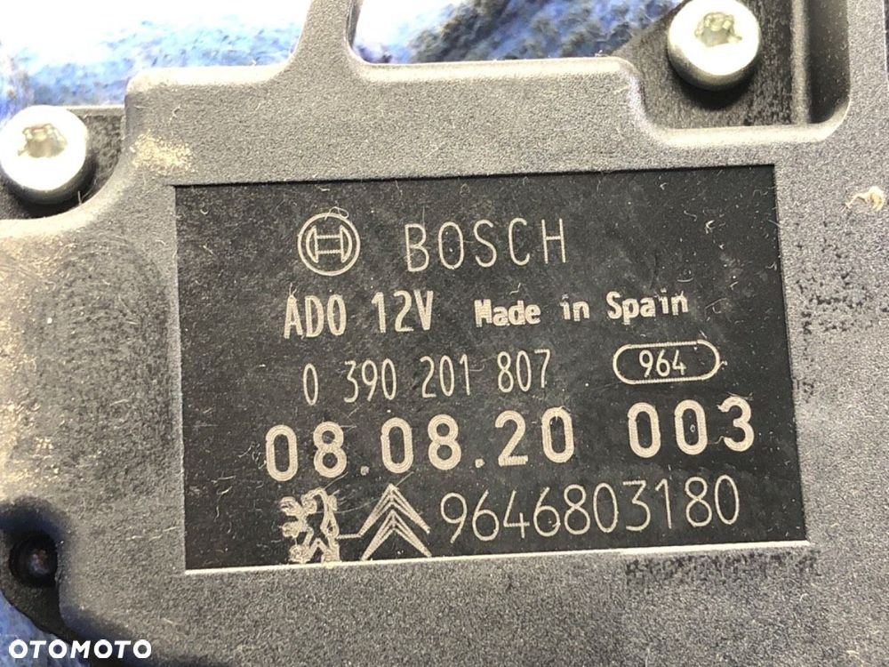 SILNIK WYCIERACZEK TYŁ  CITROEN C4 GRAND PICASSO I (UA_) 2006 - 2013 1.6 HDi 80 kW [109 KM] olej - 4