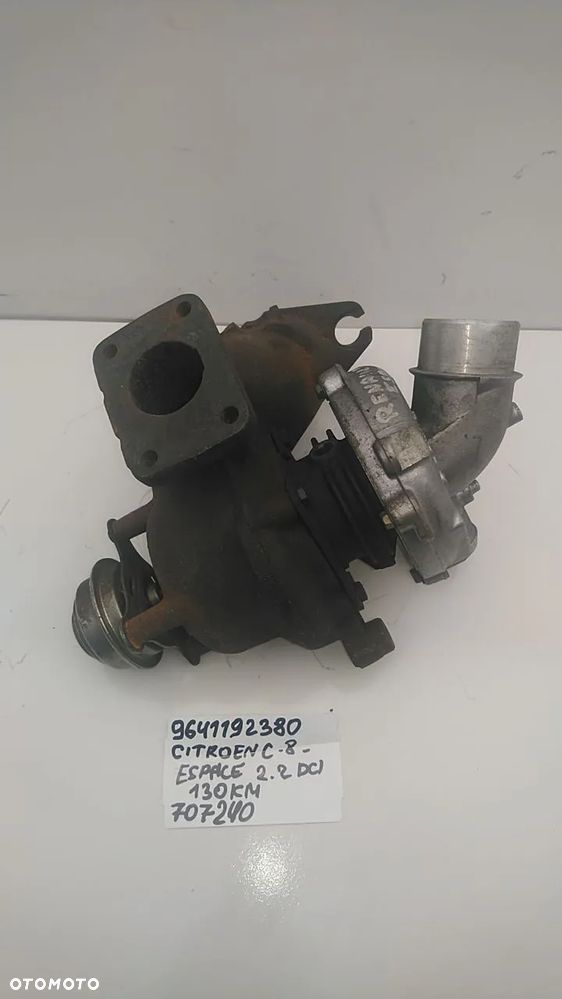 TURBINA 2.2 HDI 2.2 JTD 128KM 129KM C8 9641192380 707240 - 3