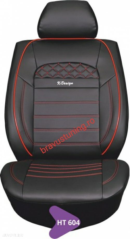 Huse scaun auto Piele Ecologica Audi,BMW,Passat,Ford,Opel,Seat,Duster - 3