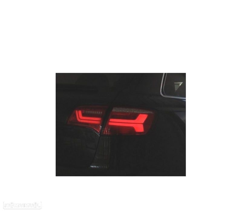 FAROLINS AUDI A6 4F AVANT 04-11 LEDS DINÂMICOS PRETO FUMADO - 2