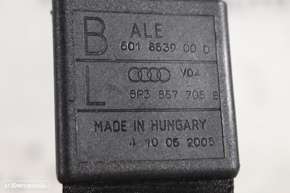 Cinto Frontal Esquerdo Audi A3 (8P1)  8P3857705b / 601853900D / Esquer - 8