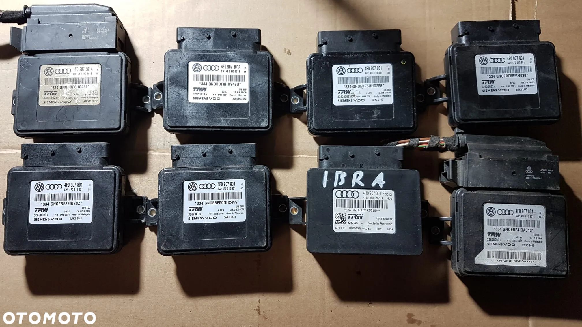 Moduł hamulca ręcznego Audi A6 C6 4F0907801A 4F0907801 4H0907801E - 1