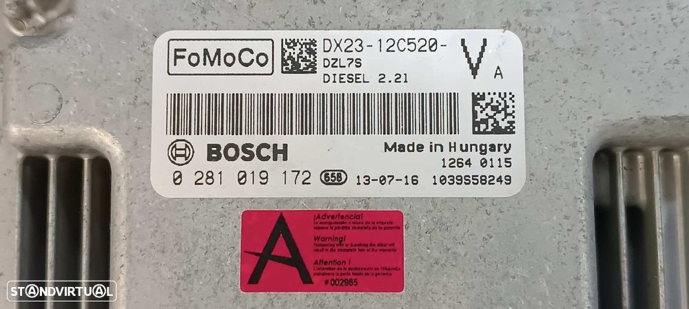 CENTRALINA DO MOTOR UCE JAGUAR XF SPORTBRAKE 2.2 DIESEL - 2