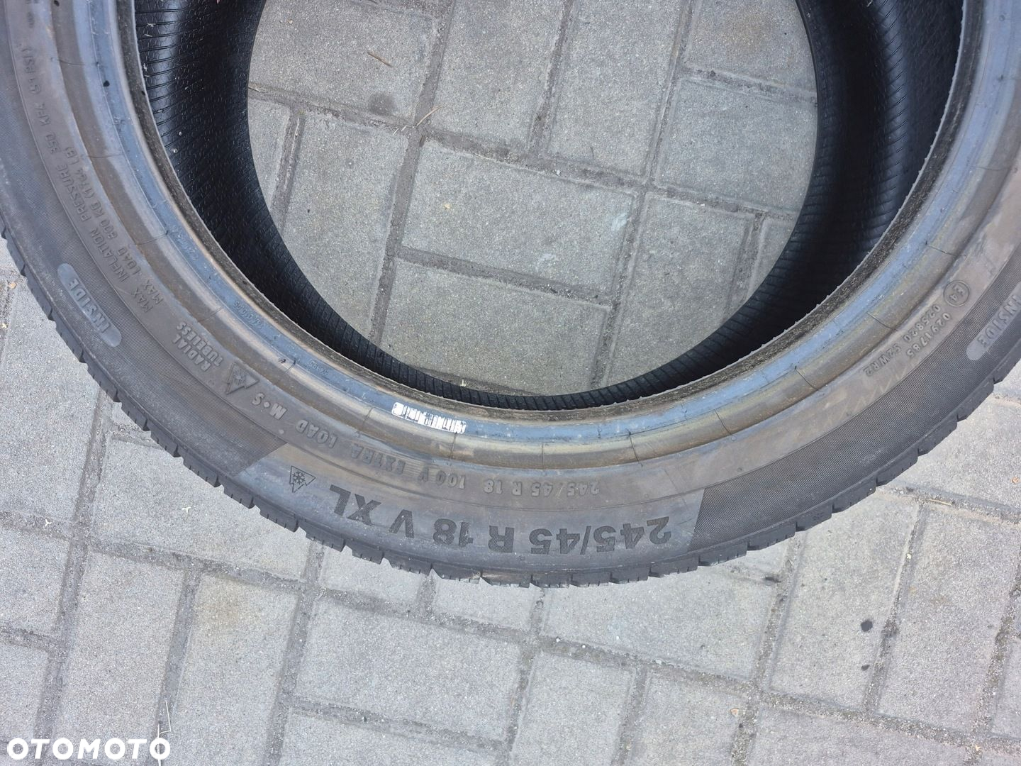 CONTINENTAL CONTICONTACT TS850P 245/45R18 100Y XL 20R 2X - 5