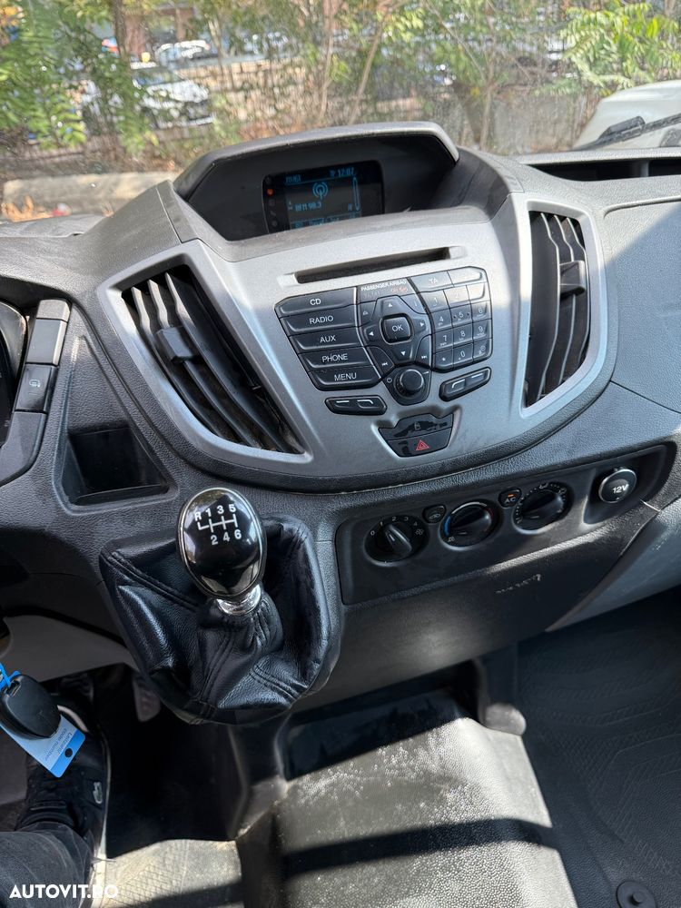 Ford Transit 2017 2.2tdi Punte Dubla 7 locuri  Bena Aluminiu TVA Camioneta Dokka 7 locuri Carosata Pick-Up Unic Proprietar de noua Reprezentanța Ford Carte Service Istoric Complet km reali Clima AC Nu Mercedes Sprinter VW crafter Boxer Peugeot - 36