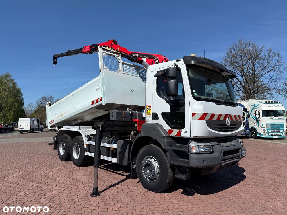 Renault KREAX 430 EEV* 6x4* HDS PALFINGER EPSILON Q150Z* BI-BENNE+HYDROBURTA* TYLKO 111.000 KM* KOŁA 80%* Z FRANCJI - 1