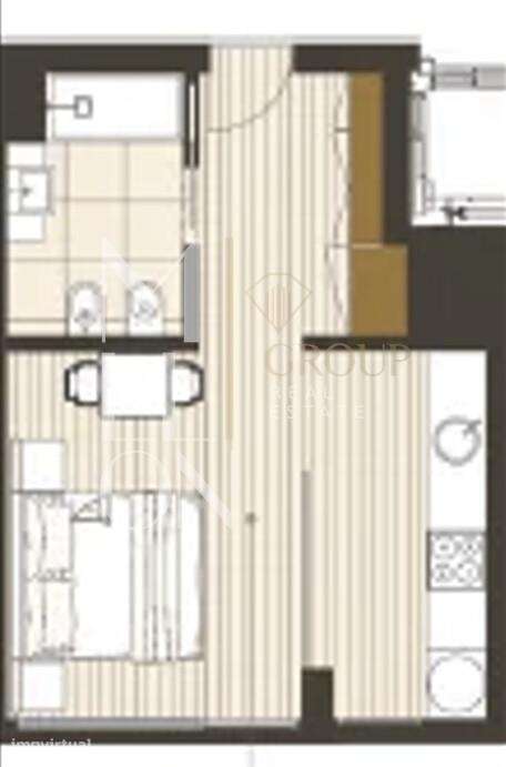 Apartamento T0 junto ao IPO com lugar de garagem - Grande imagem: 5/10