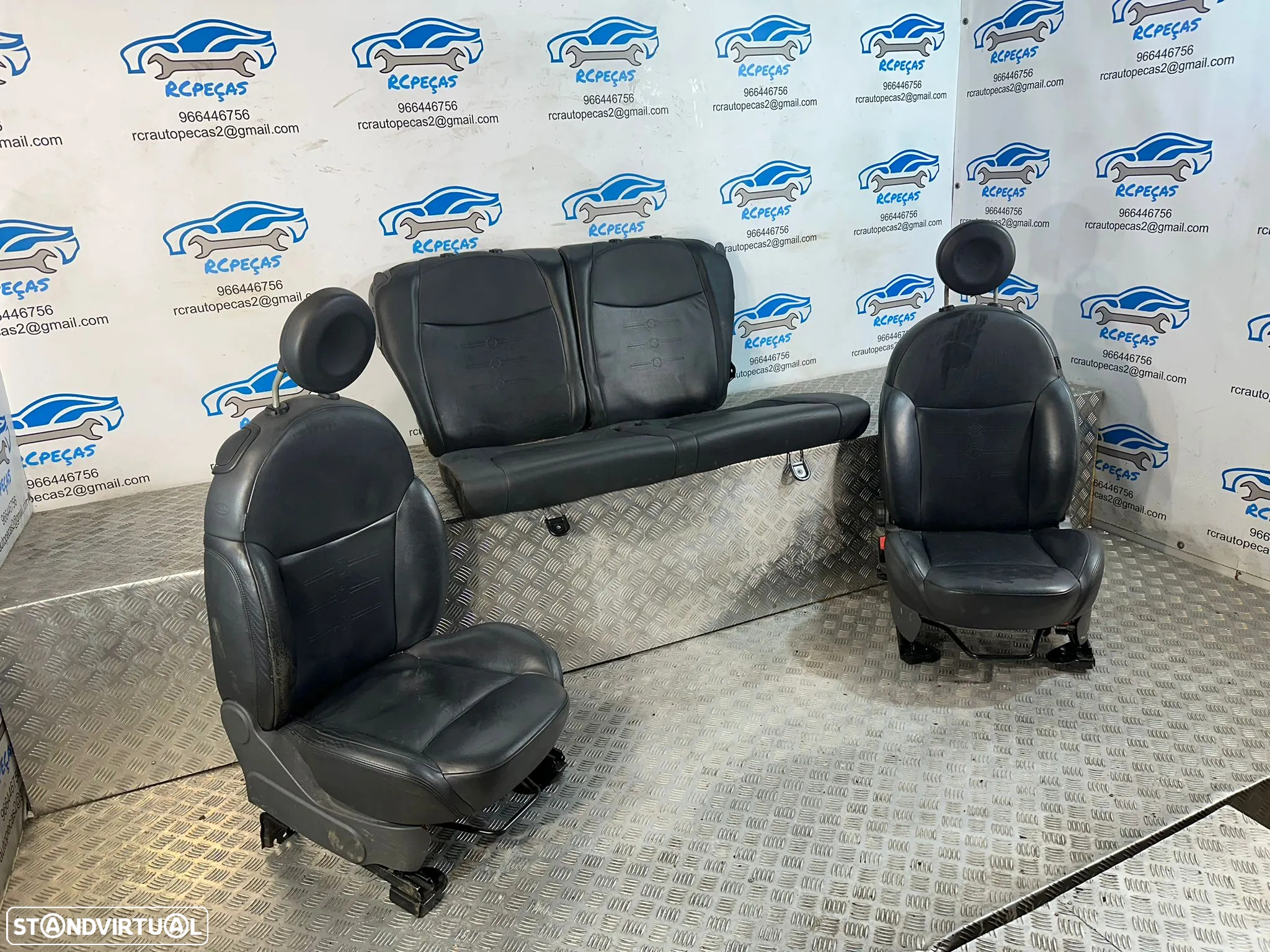 Conjunto Bancos Pele Fiat 500 312 2007 - Presente - 3