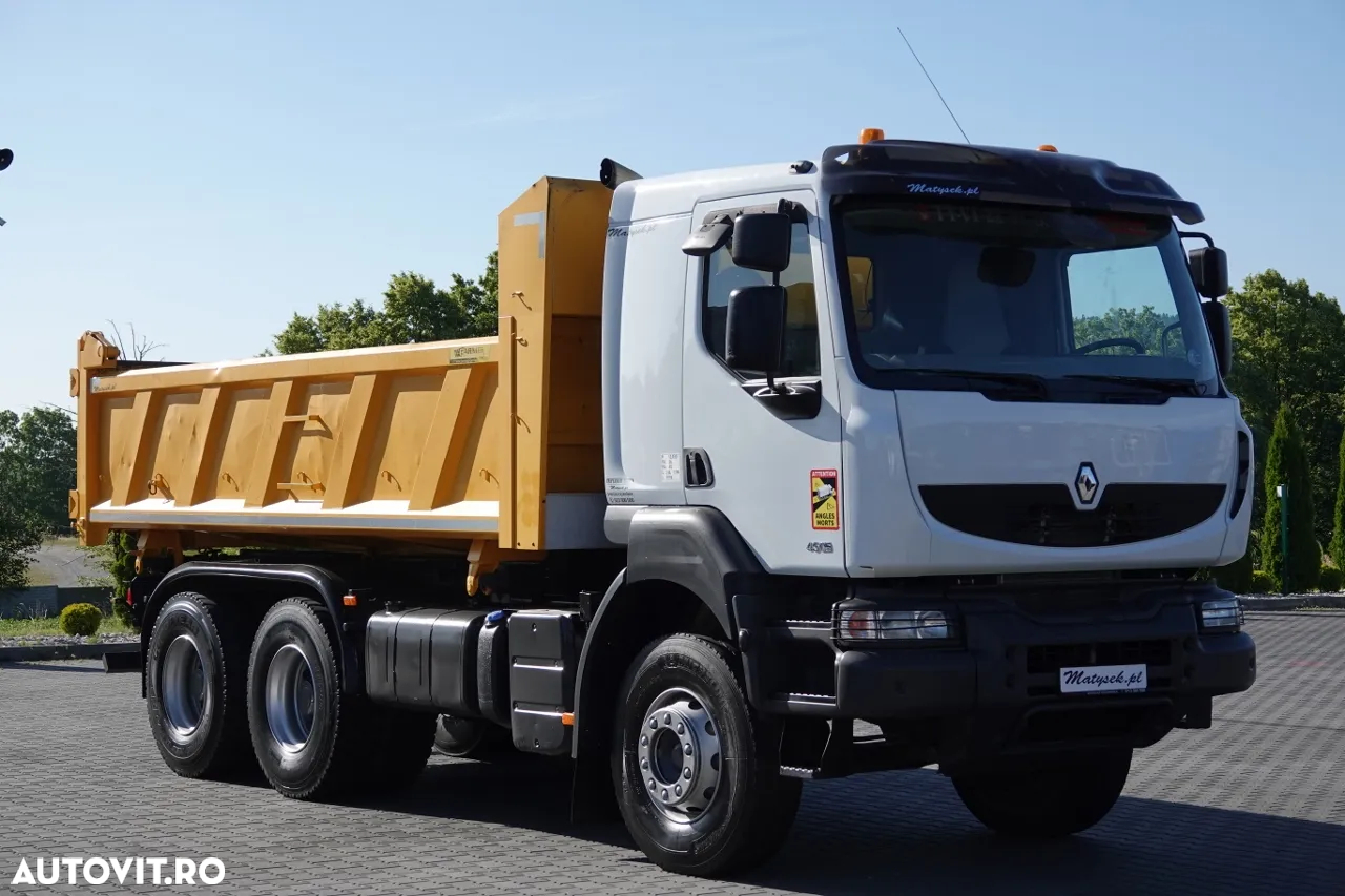 Renault KERAX 450 / 6x4 / BASCULATOR / HYDROBORTA / BORDMATIC / MANUAL / IMPORTAT - 15