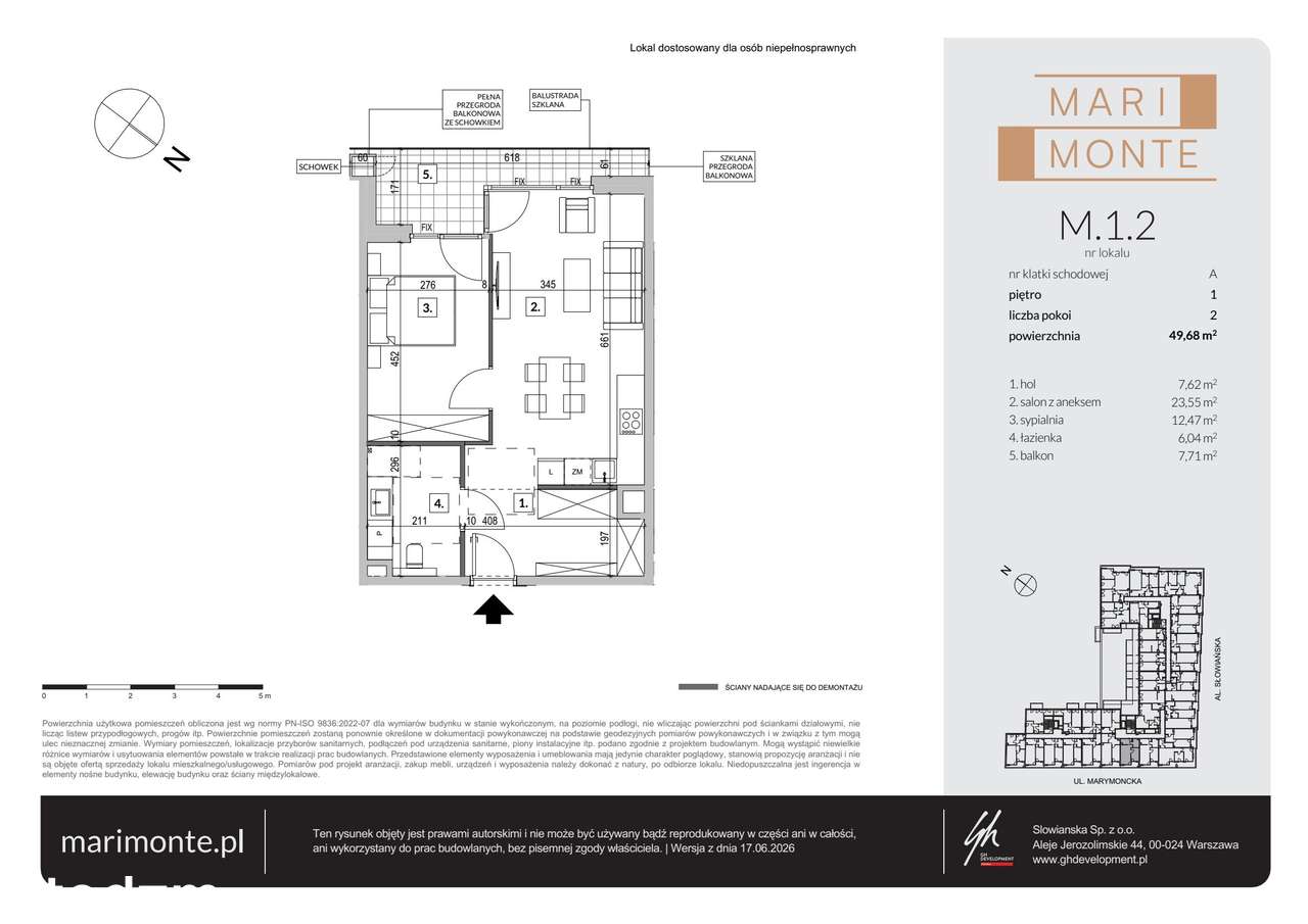 2-pokojowe mieszkanie 49m2 + balkon Bez Prowizji - Pełny obrazek: 2/12