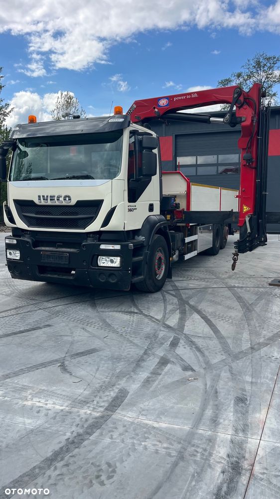 Iveco Stralis EEV 6x2 HMF 1720 K4 Ster Radiowe 2013 Rok Top Stan Os Skrętna Podwieszana Zabudowa Burtowa Platforma (Palfinger Hiab Fassi) - 1