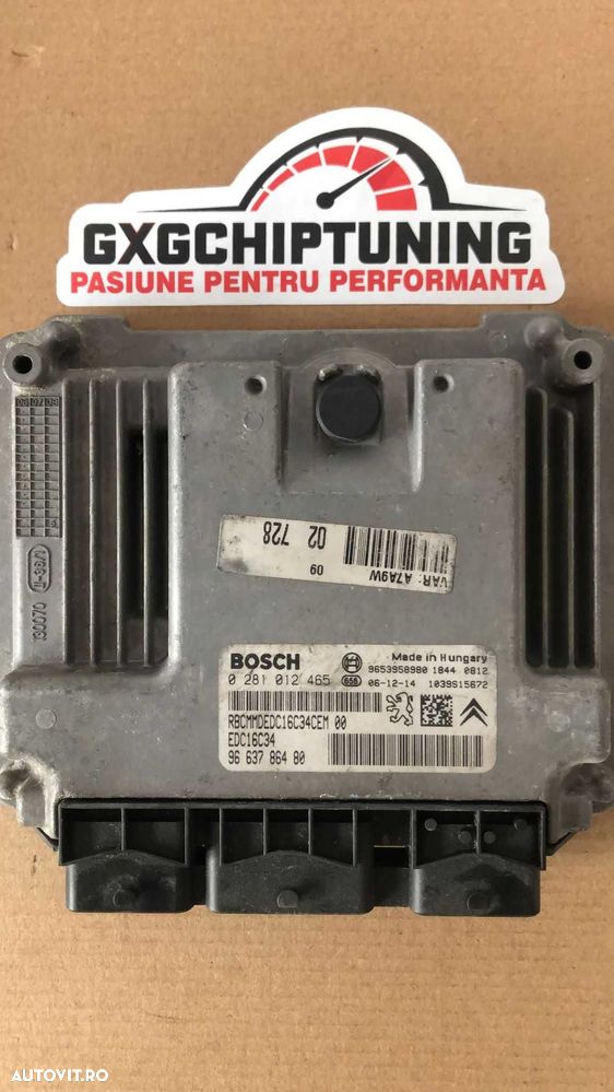 ECU Calculator motor Peugeot 207 1.6 HDI, cod 0281012465 - 1