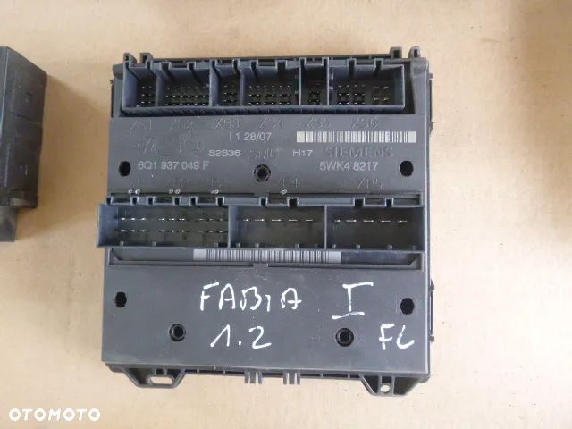 ZESTAW STARTOWY KOMPUTER STACYJKA IMMOBILIZER LICZNIK SKODA FABIA I 1.2 - 2