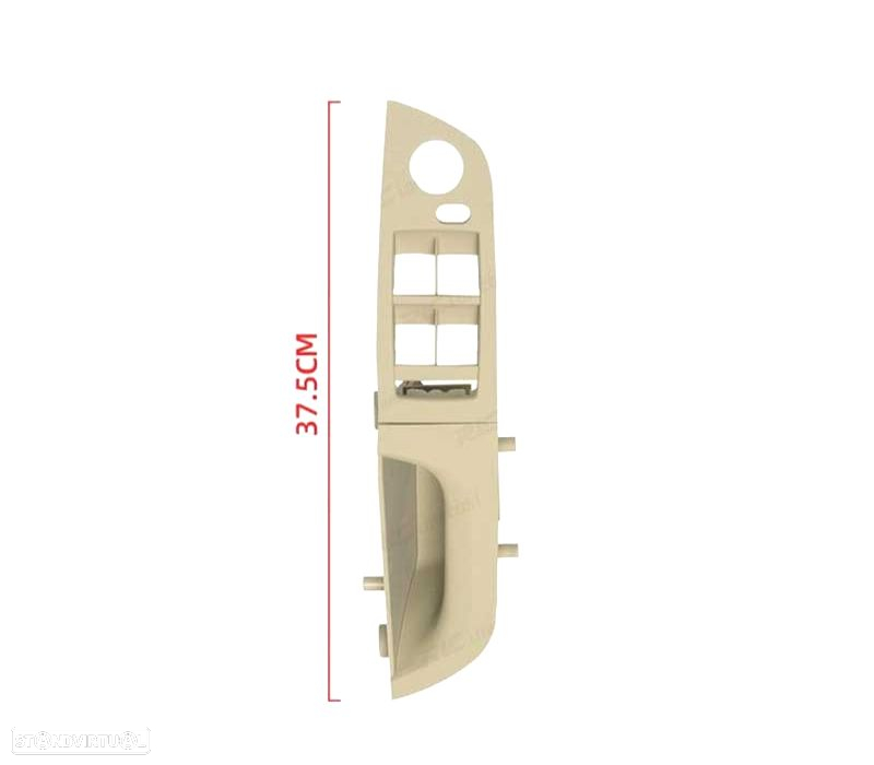 PUXADOR MOLDURA BOTOES DUPLOS DE PORTA BMW SERIE 3 E90 E91 05-12 BEGE - 3