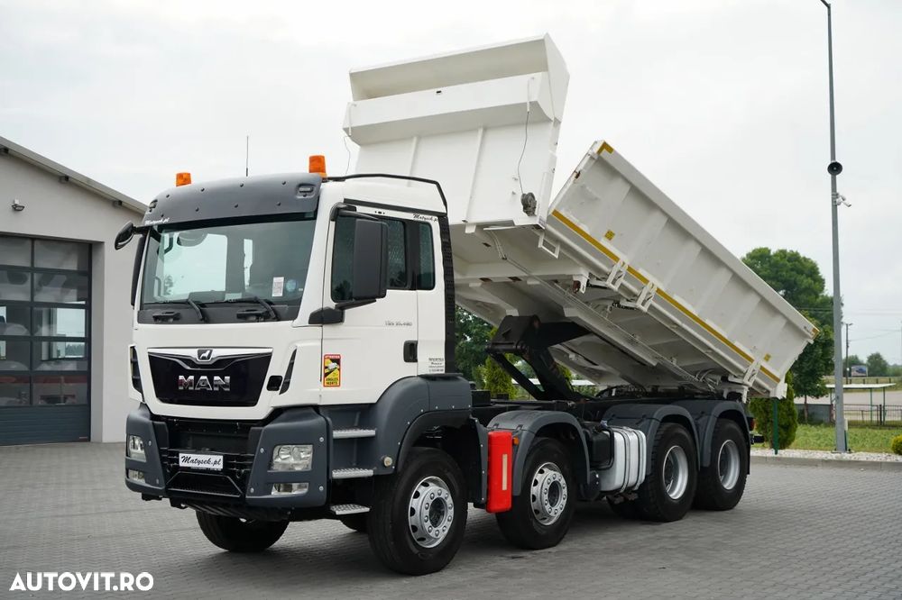 MAN TGS 35.480 / 8x4 / BASCULANTE / BORDMATIC / HYDROBOARD / ANVELOPE 100% / EURO 6 - 2