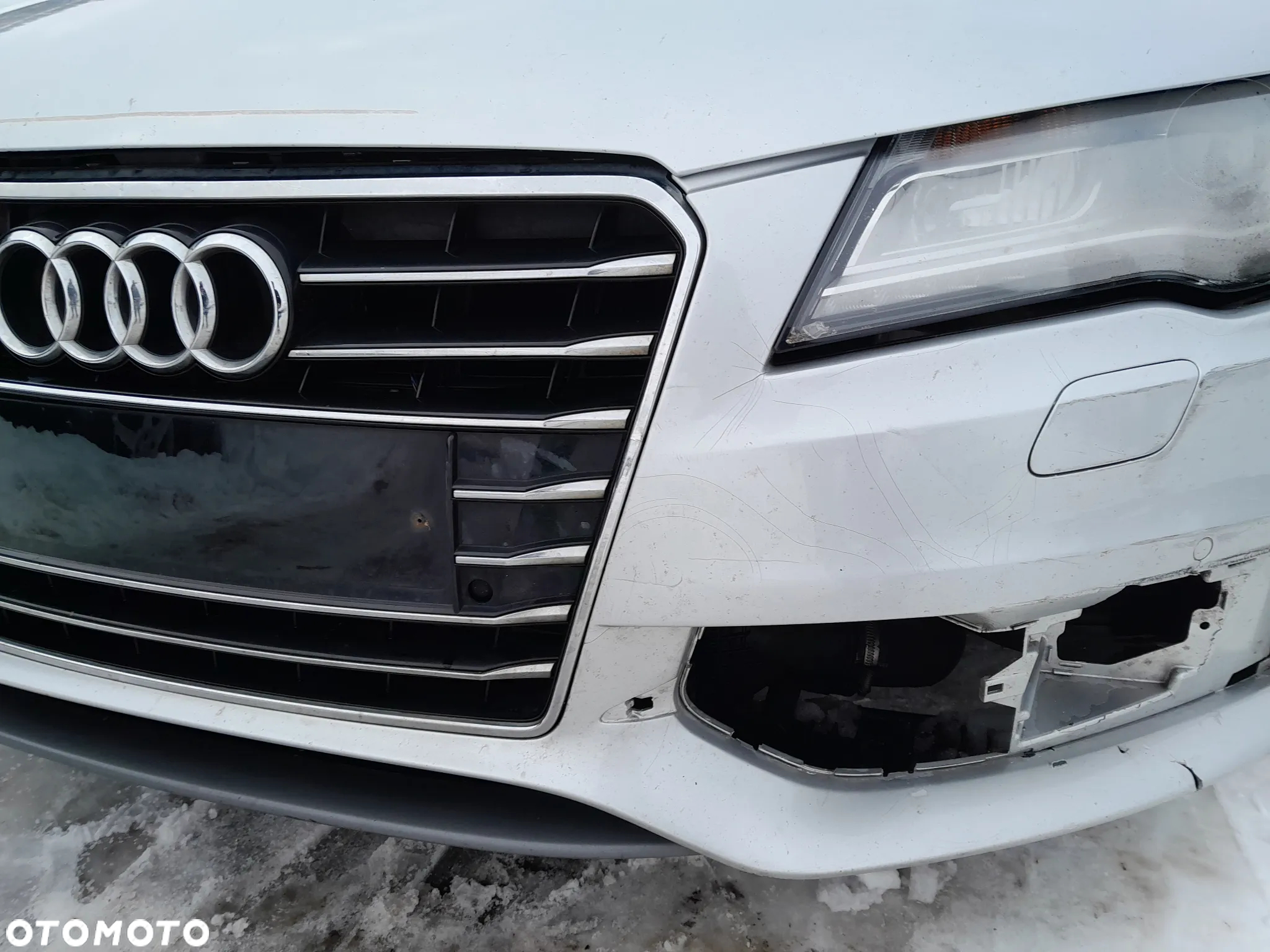 AUDI A7 C7 ZDERZAK PRZEDNI PRZÓD S-LINE SPRSYKI PDC KOLOR: LX7W - 6