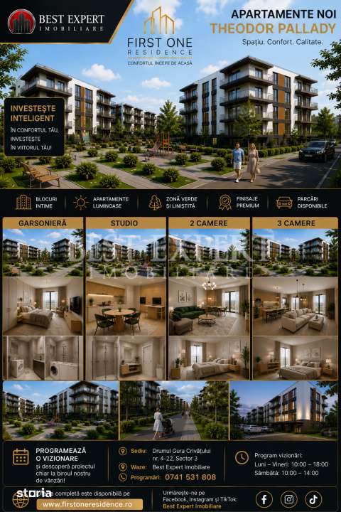 2 Camere Spatios | Compartimentare Excelenta | Direct Dezvoltator | 5 — fotografia 1